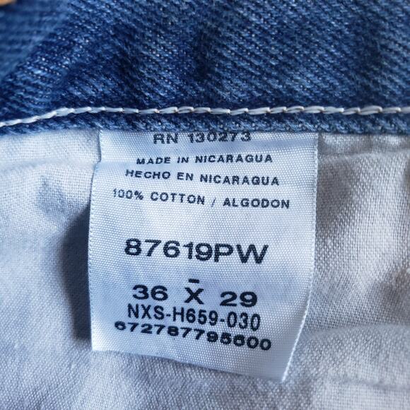 Rustler Jeans Mens 36 Straight Stone Wash Workwear Cowboy Western Denim 36x29 - Picture 4 of 13